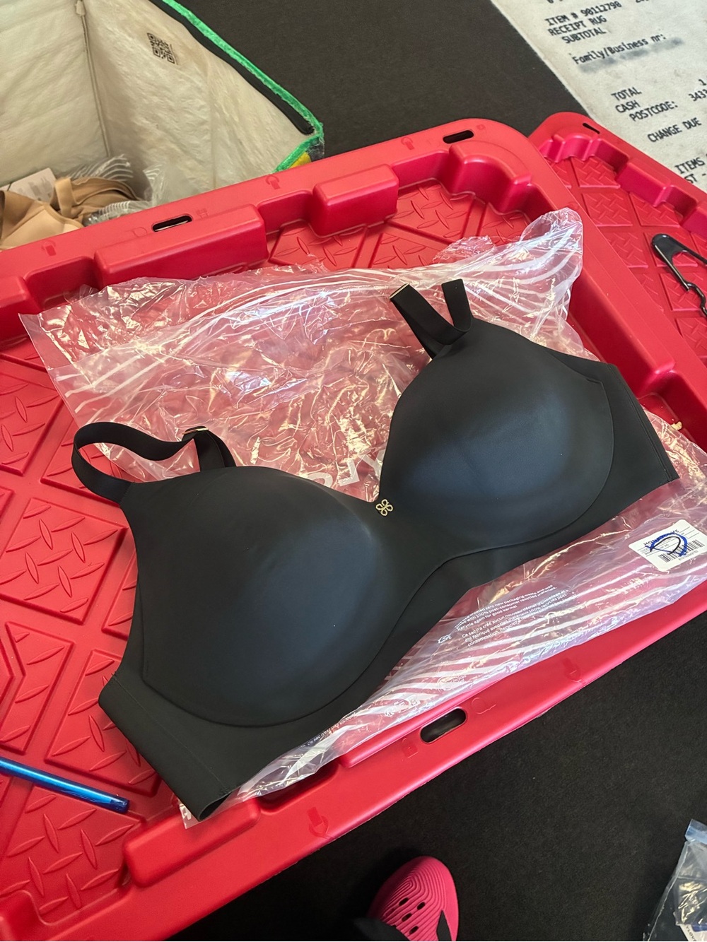 Women’s Honeylove Cloudembrace Bra New SZ 38C  NWT Black